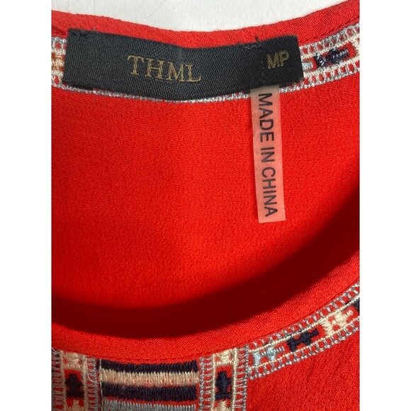 THML BOHEMIAN WOMEN'S TANK TUNIC PETITE SZ M - Picture 4 of 4